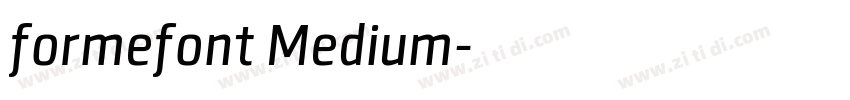 formefont Medium字体转换